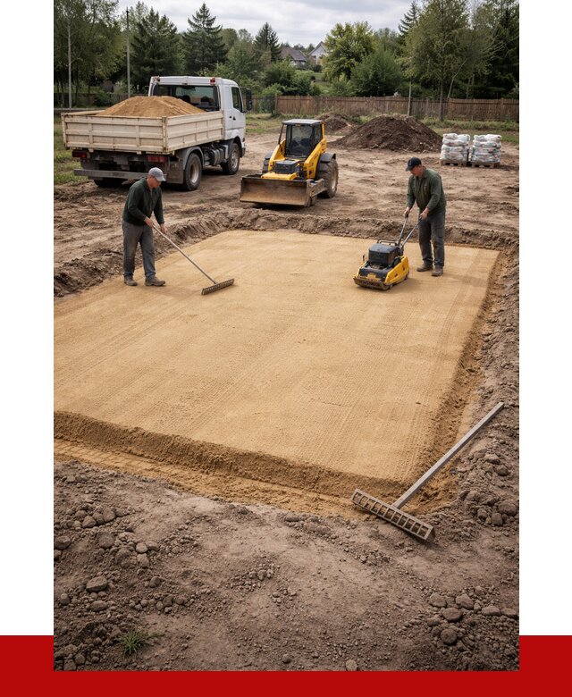 Устройство песчаной подушки в Георгиевске от 4638 р. ПРОНЕРУДГрг