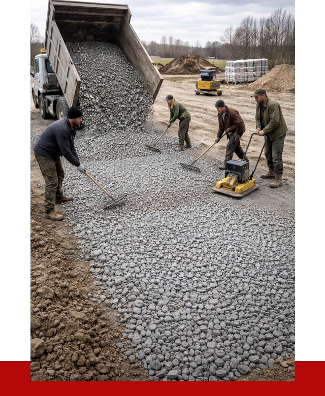 Устройство щебеночной подушки в Георгиевске от 4638 р. ПРОНЕРУДГрг