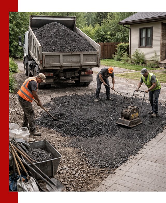 Асфальтовая крошка для двора с доставкой в Георгиевске
